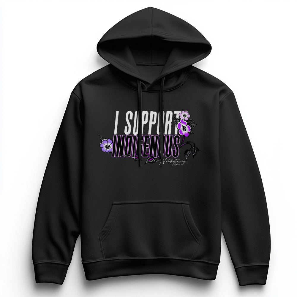 I Support Indigenous Hoodie (Pink/Purple)